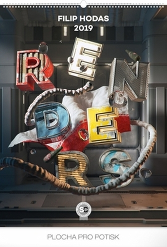 Kalendář nástěnný 2019 - Renders – Filip Hodas, 48 x 64 cm