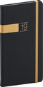 Kapesní diář Twill 2019, černý, 9 x 15,5