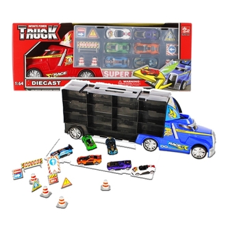 Auto box - kamion s autíčky a dopravním značením