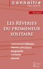 Fiche de lecture Les Rêveries du promeneur solitaire de Jean-Jacques Rousseau (analyse littéraire de référence et résumé complet