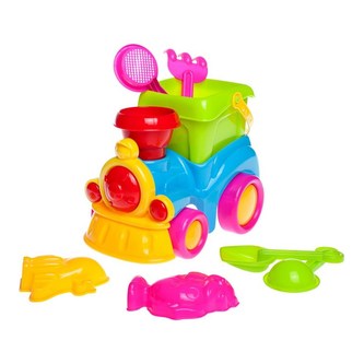 Hračky na písek Baby Mix  mašinka 8 ks