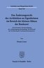 Das Änderungsrecht des Architekten an Eigenheimen im Bereich der kleinen Münze der Baukunst.