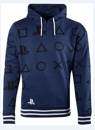 Pánská mikina Playstation: Logo (L) modrá bavlna