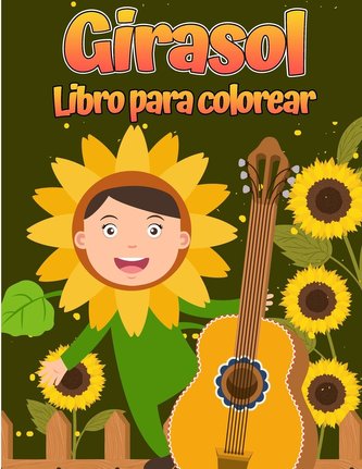 Libro para colorear girasol