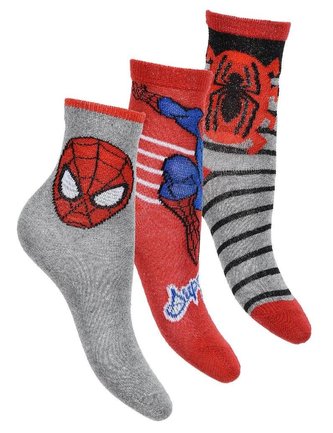 SADA 3 KS PONOŽKY SPIDERMAN - velikost 23-26