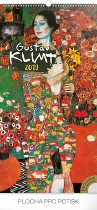 Kalendář nástěnný 2019 - Gustav Klimt, 33 x 64 cm