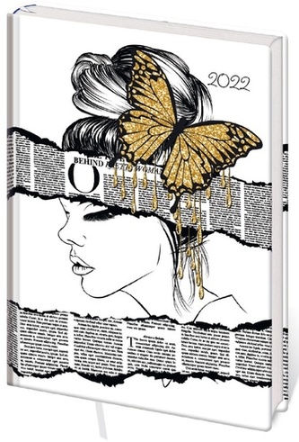 Diář 2022 A5 LYRA denní L203 Beauty