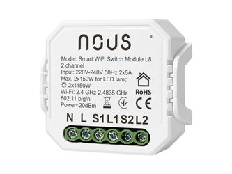 Smart kontroler NOUS L8 2-kanálový WiFi Tuya