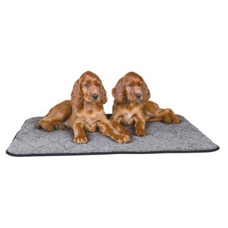 Vyhřívací podložka vzhled beránčí kůže, šedá - DOPRODEJ