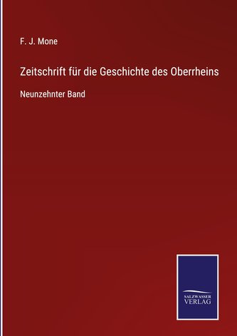 Zeitschrift für die Geschichte des Oberrheins
