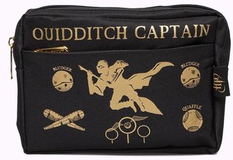 Školní penál na psací potřeby Harry Potter: Quidditch - Famfrpál (20 x 15 x 5 cm) černé polyester