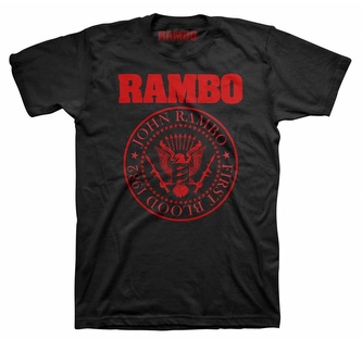 Pánské tričko Rambo: Logo (S) černá bavlna