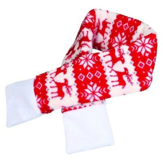 Vánoční šála M 70cm červená - DOPRODEJ