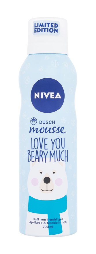 Nivea Shower Mousse Sprchová pěna Love You Beary Much 200 ml Limited Edition pro ženy