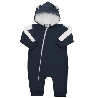 Kojenecký teplákový overal New Baby The Best grafitový - velikost 92 (18-24m)