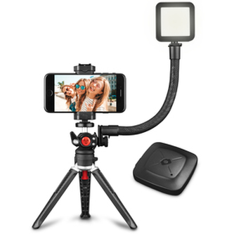 Držák telefonu YENKEE YSM 720 VLOGKIT s LED osvětlením