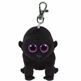 Plyš očka přívěšek gorila černá
