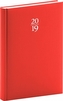 Denní diář Capys 2019, červený, 15 x 21