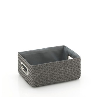 Koš RIMOSSA 28x20x12cm, plast šedý, kovový úchyt KELA KL-21842