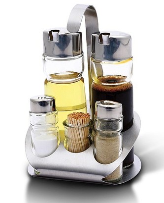 Dochucovací sada 6 ks nerez / sklo BLAUMANN BL-3435