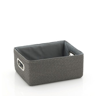 Koš RIMOSSA 31x23x14cm, plast šedý, kovový úchyt KELA KL-21843