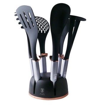 Kuchyňské náčiní ve stojanu sada 7 ks Moonlight Edition BERLINGERHAUS BH-6242