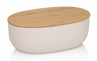 Chlebník NAMUR plast / dřevo béžová KELA KL-12061