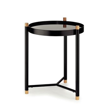 Stolek koupelnový OAK kov/dřevo KELA KL-24266