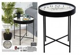 Konferenční stolek s hodinami HOMESTYLING 63 x 70 cm