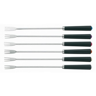 Fondue vidlička MORENA 6ks nerez černý plast KELA KL-79314