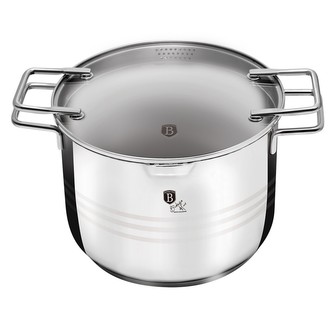 Hrnec nerez s poklicí a cedníkem 6 l Napoli Collection BERLINGERHAUS BH-1390