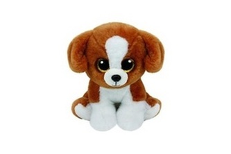TY Beanie Babies SNICKY - hnědý pes 24 cm