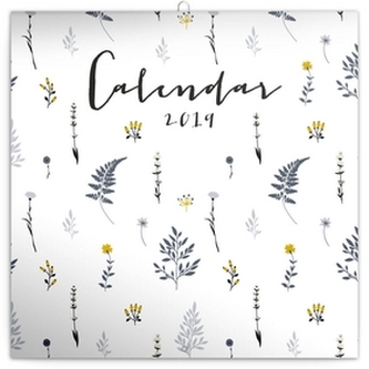 Poznámkový kalendář Styl 2019, 30 x 30 c