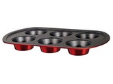 Forma na muffiny s mramorovým povrchem 6 ks Burgundy Metallic Line