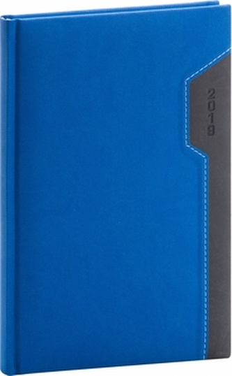 Týdenní diář Thun 2019, modrý, 15 x 21 c