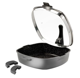 Pekáč s mramorovým povrchem s poklicí 28 x 28 cm STONELINE FUTURE