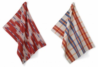 Utěrka na nádobí ETHNO sada červená 2 ks 100% bavlna, 50x70cm KELA KL-12447450