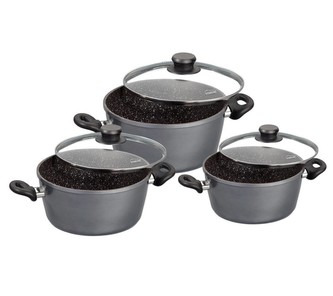 Sada nádobí s mramorovým povrchem 6 ks STONELINE WX-6932