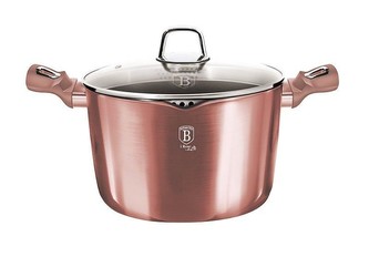 Hrnec na těstoviny s cedící poklicí 24 cm I-Rose Edition