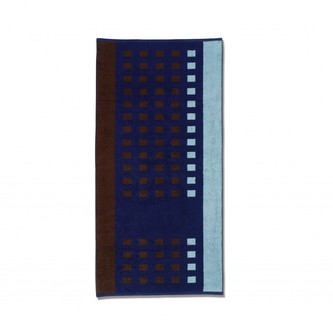 Osuška MONTANA 70x140 cm, modrý / hnědý KELA KL-20489