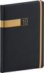 Týdenní diář Twill 2019, černý, 15 x 21