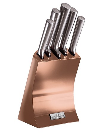 Sada nožů ve stojanu nerez 6 ks Rosegold Metallic Line