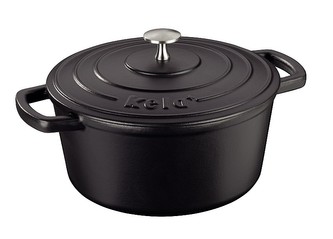 Pekáč litinový s poklicí CALIDO 24 cm černá KELA KL-12471
