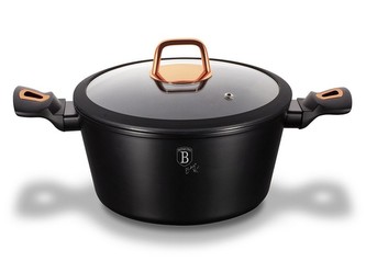 Kastrol s poklicí s mramorovým povrchem 20 cm Black Rose Collection BERLINGERHAUS BH-1641