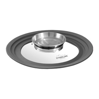 Skleněná poklice s aroma víčkem 16/18/20 cm