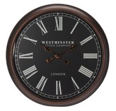 Hodiny nástěnné WESTMINSTER 76 cm černá