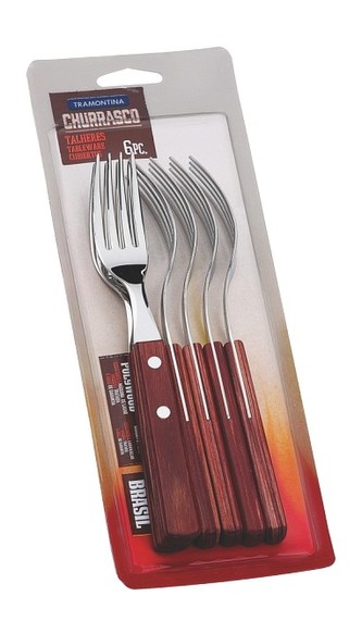 Vidlička steaková Tramontina 6 ks rudé dřevo TRAMONTINA 29899154
