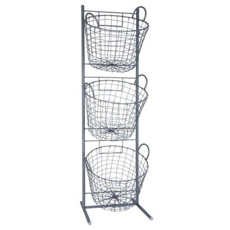 Kovový stojan s košíky