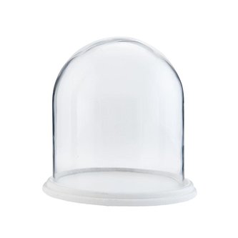 Skleněný poklop s podtáckem Ø 22*23 cm