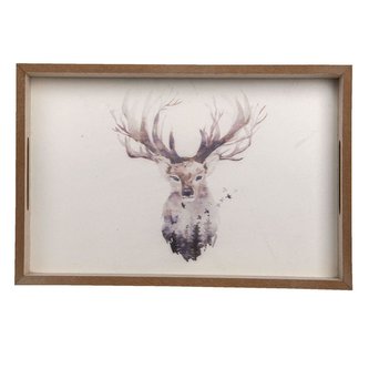 Dřevěný podnos DEER 30*20*4 cm
